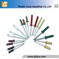 DIN 7337 Color Open Type Aluminium Steel Blind Rivet